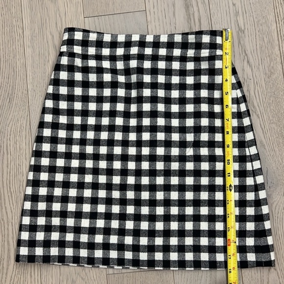 NWT JCrew Factory Wool-blend mini skirt in buffalo check, 00 - Picture 6 of 9